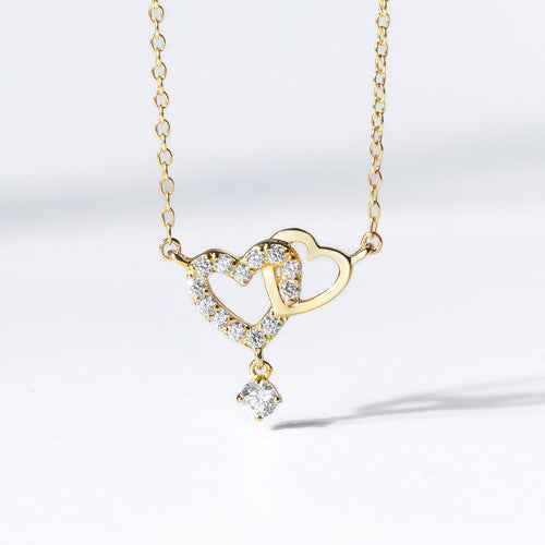 Halsketting met hartvormige schakels