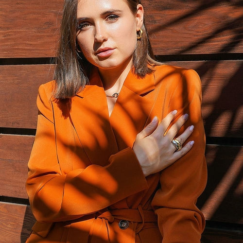 Sieradenset met paperclip-schakels