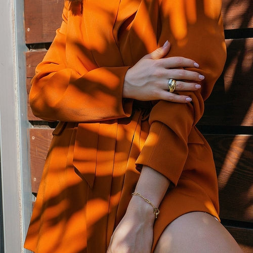 Sieradenset met paperclip-schakels