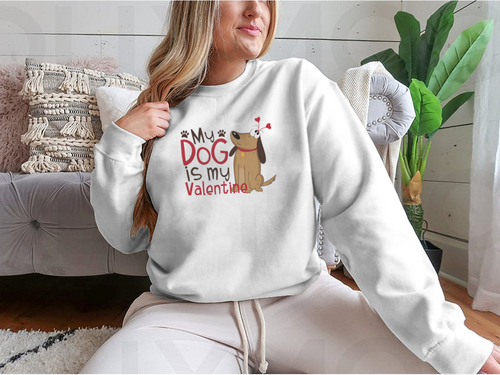 My Dog Is My Valentine - Schattige cartoonhond met hartjes